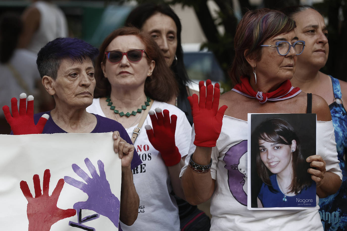 Concentración en memoria de Nagore Laffage.