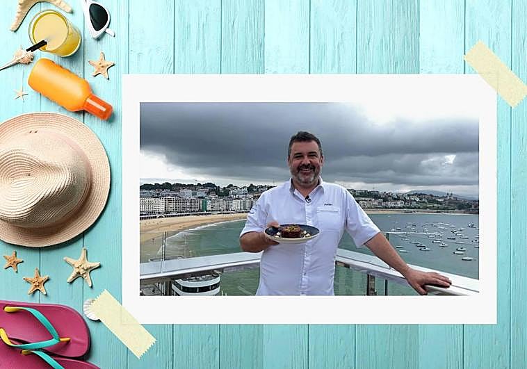 Ander González desde la azotea del Hotel Lasala