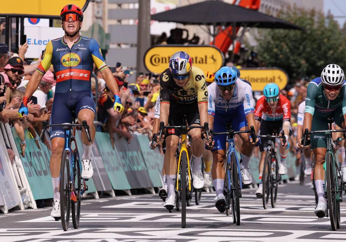 Pedersen celebra su triunfo el sábado en Limoges.