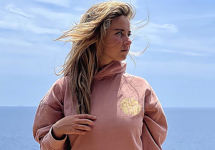 Sudadera en tonalidades rosa de Batera Brand