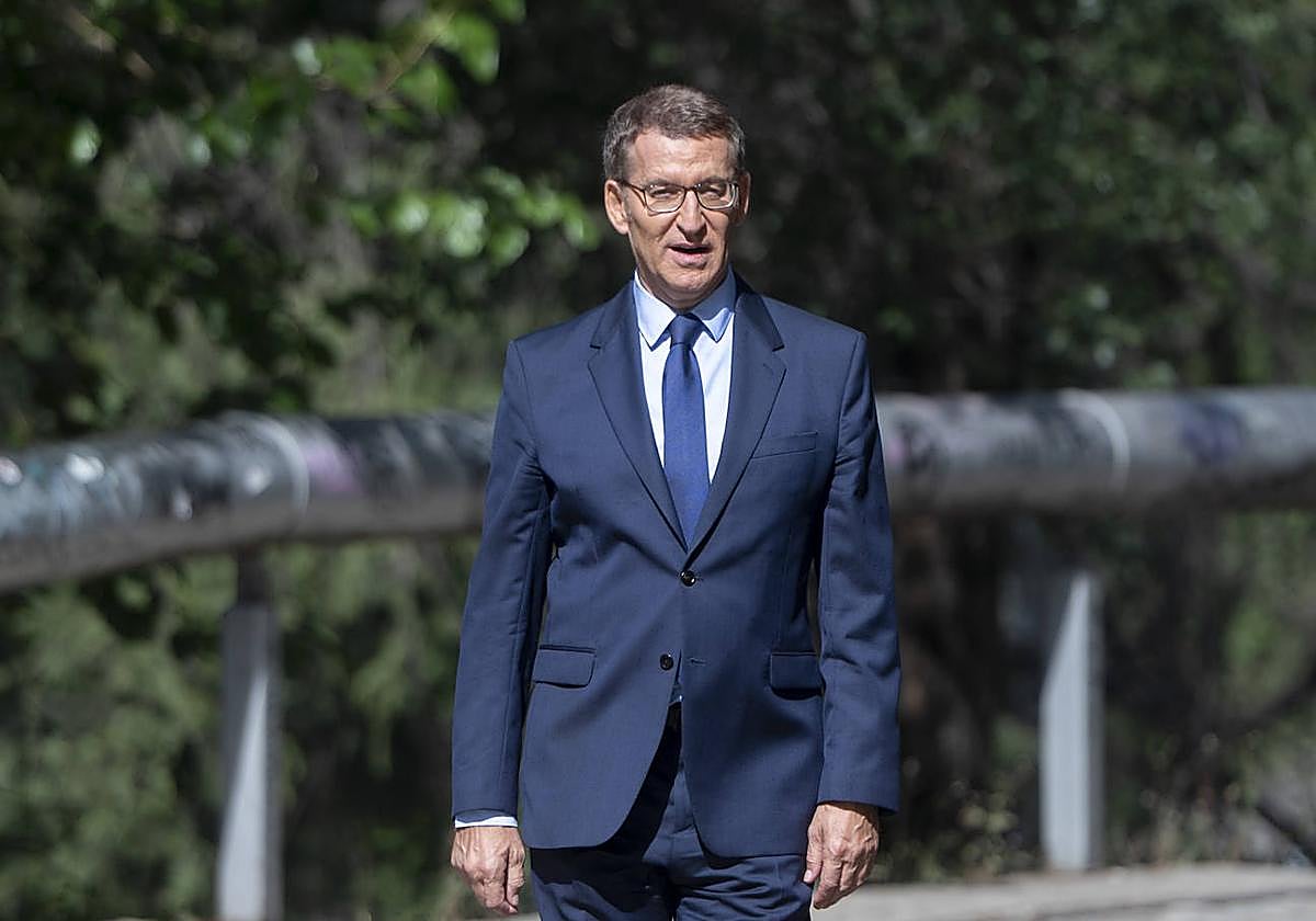 Alberto Núñez Feijóo, este lunes.