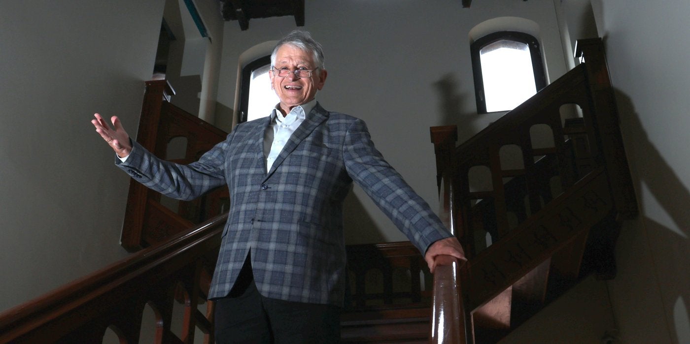 El investigador alemán Klaus von Klitzing, en el Palacio Miramar de San Sebastián.