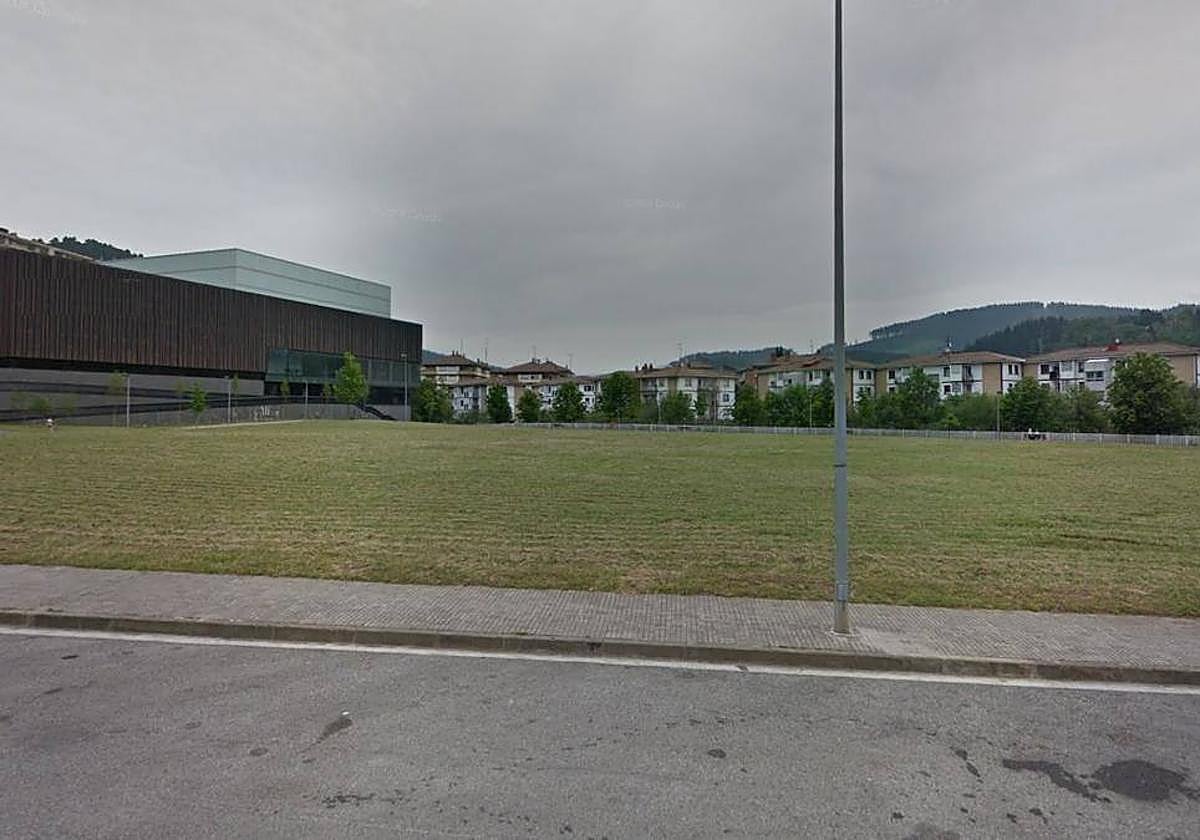 Lugar donde se ubican las txosnas en Aretxabaleta. Google Map