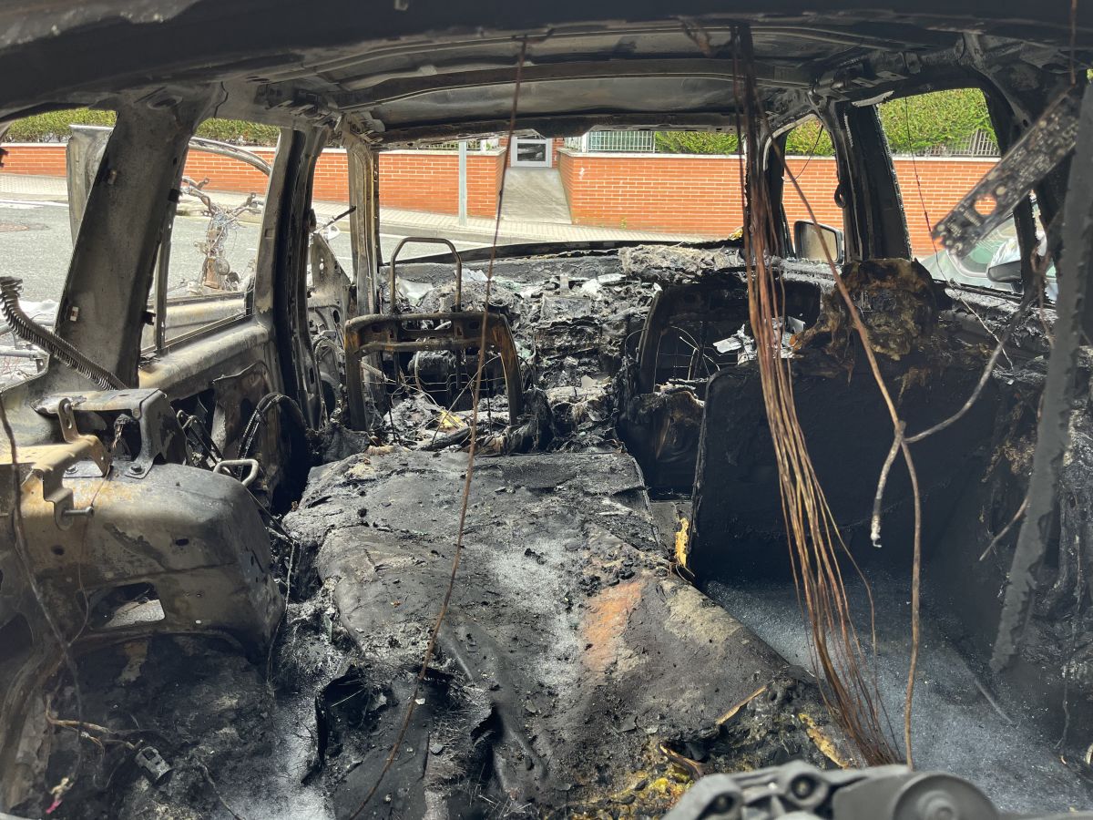 Nueve motos y un coche calcinados en San Sebastián