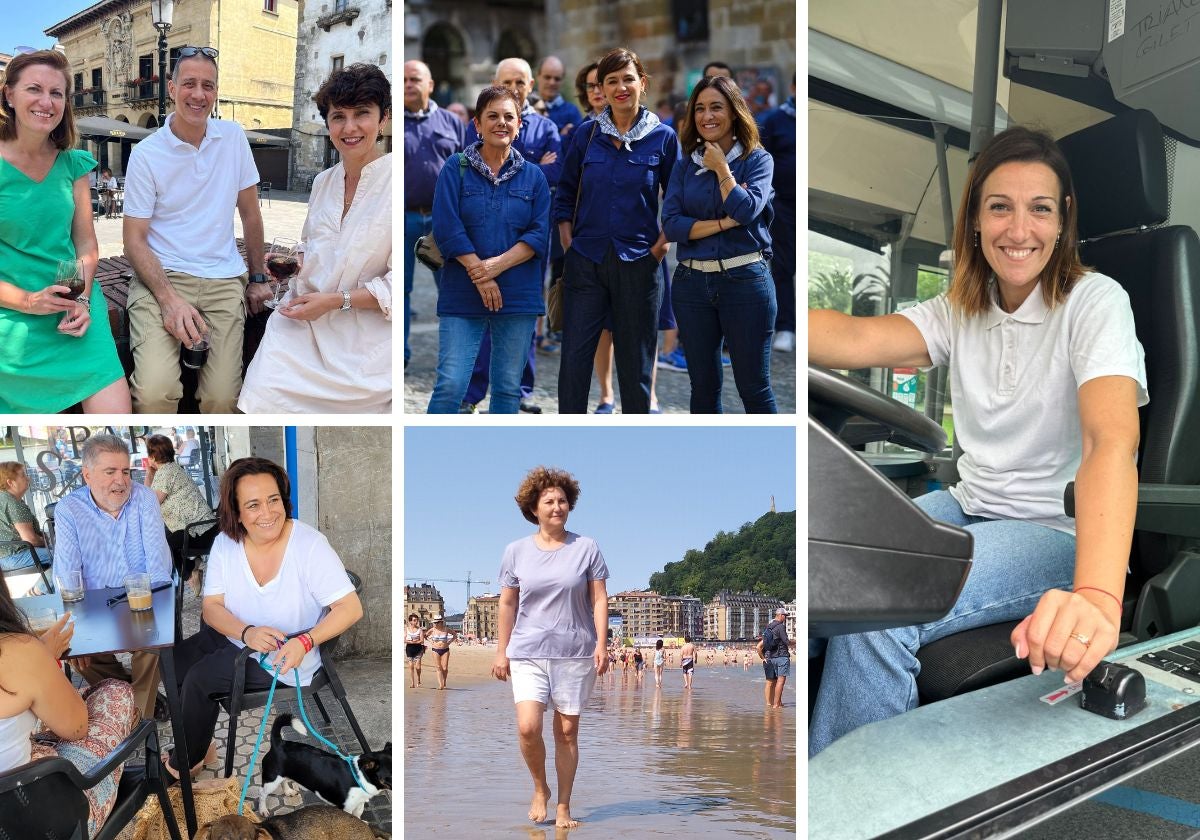 Descanso bajo el sol para los candidatos