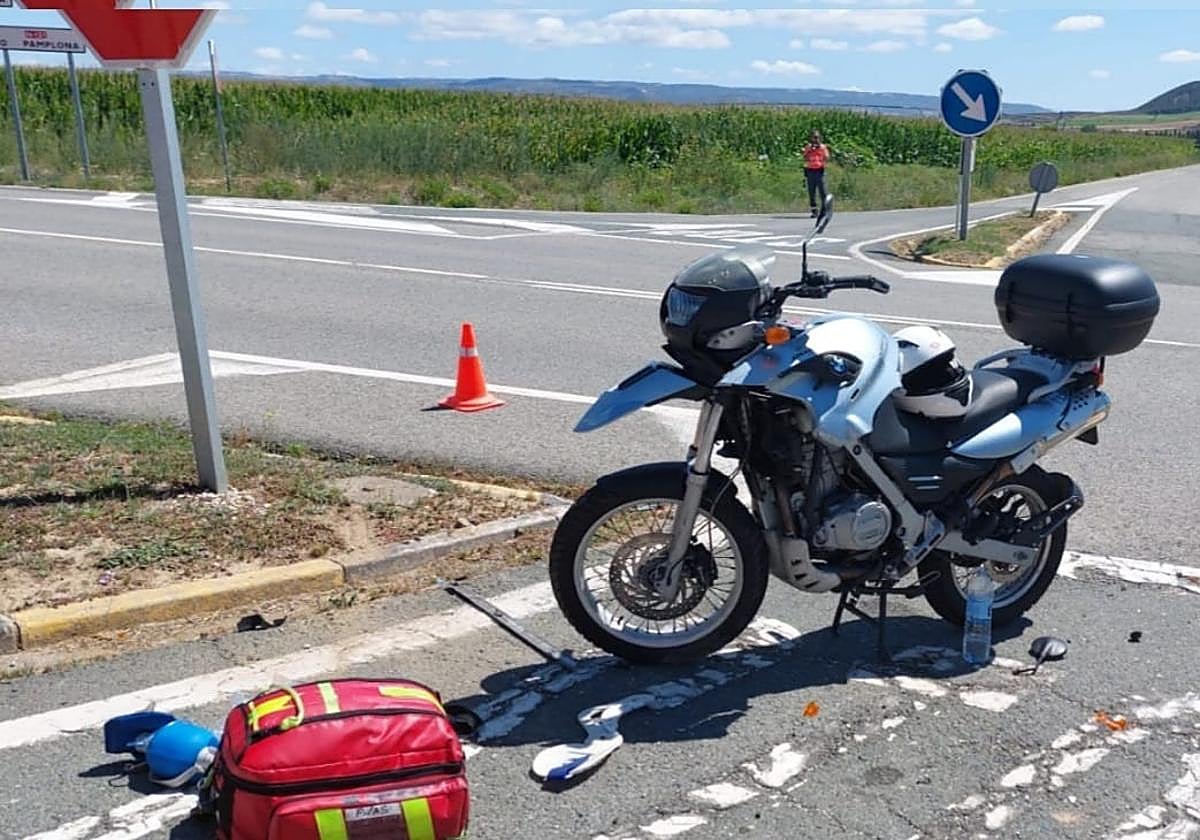 Intersección de la carretera donde se ha producido el accidente mortal.
