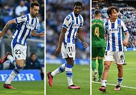 Brais Méndez, Momo Cho y Take Kubo.