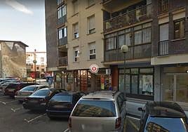 Xalo, en la calle Arteta de Andoain.