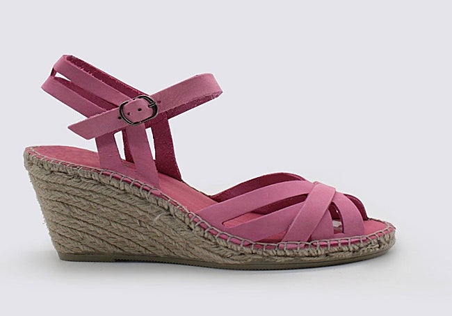 Sandalias rosas de Juncal Aguirre