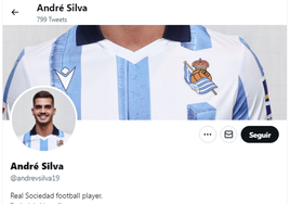 André Silva ya luce de txuri-urdin en sus redes sociales