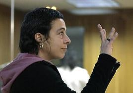 La presa de ETA Ainhoa Barbarin, durante un juicio