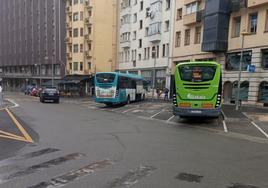 El próximo lunes la actual ubicación de la estación de autobuses de Ego Gain, temporalmente por obras, pasará a la plaza de Unzaga.