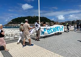 Concentración de Etxerat este domingo en la playa de La Concha en Donostia