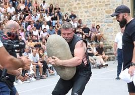 El estadounidense Ryan Richars, en pleno esfuerzo.
