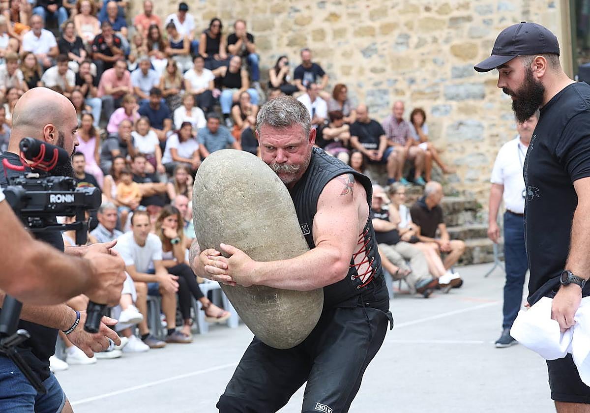 El estadounidense Ryan Richars, en pleno esfuerzo.