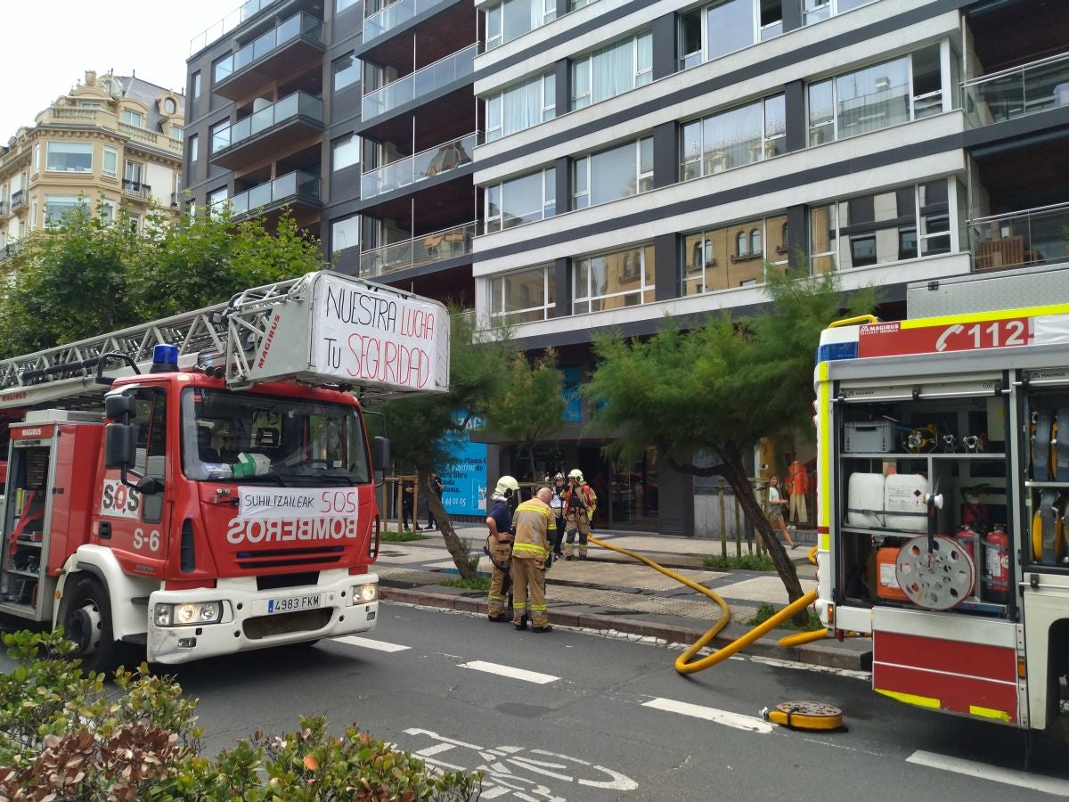 Susto en la avenida de la Libertad de San Sebastián