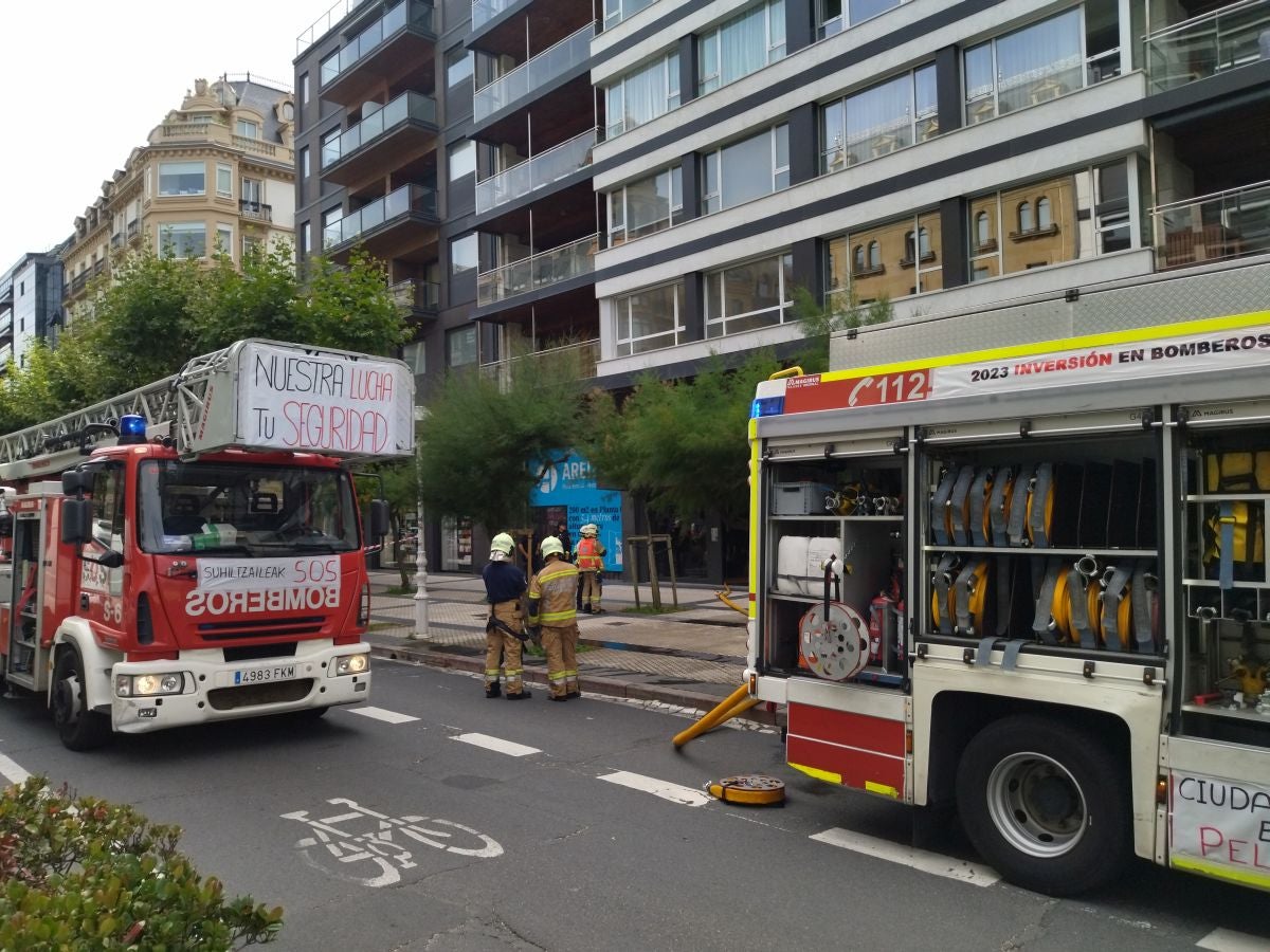 Susto en la avenida de la Libertad de San Sebastián