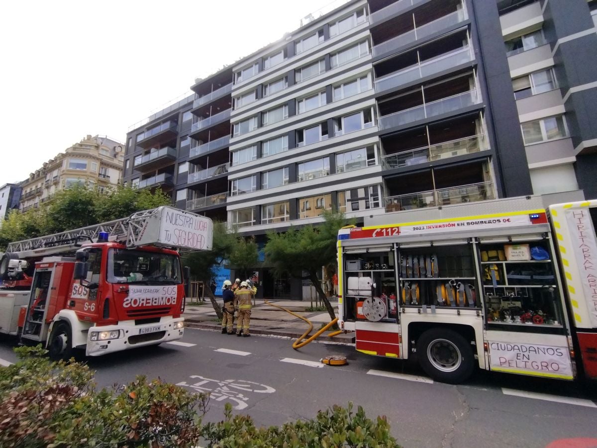 Susto en la avenida de la Libertad de San Sebastián