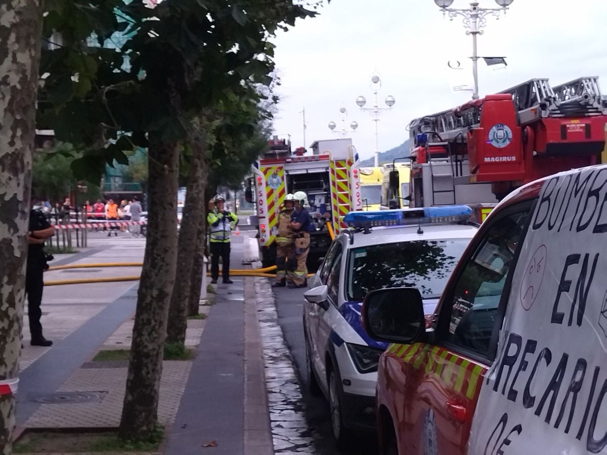 Susto en la avenida de la Libertad de San Sebastián