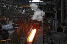 Una empresa siderúrgica