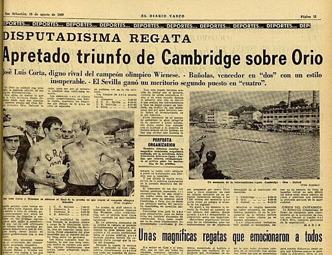 Crónica en DV el 19 de agosto de 1969.