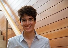 Esti Blanco-Elorrieta, este jueves en el Kursaal donostiarra.