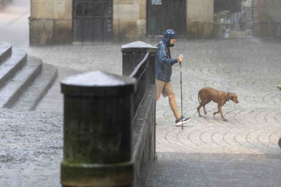 La DANA provoca intensas lluvias en Gipuzkoa