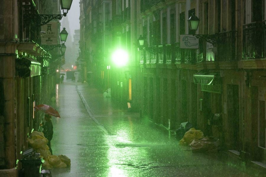 La DANA provoca intensas lluvias en Gipuzkoa
