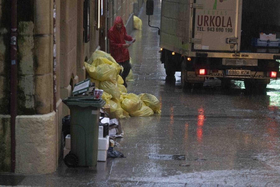 La DANA provoca intensas lluvias en Gipuzkoa