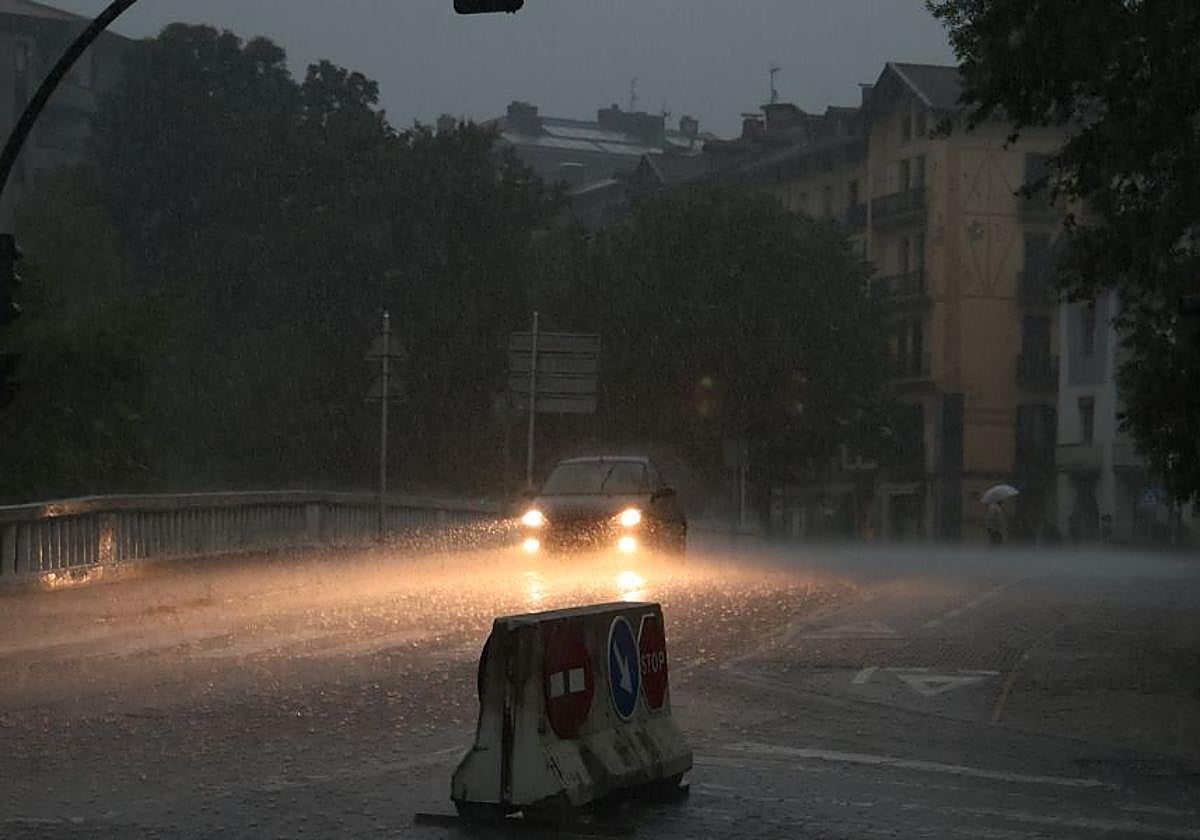 La DANA provoca intensas lluvias en Gipuzkoa