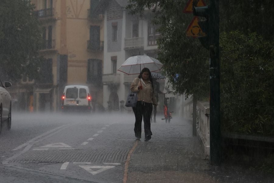 La DANA provoca intensas lluvias en Gipuzkoa