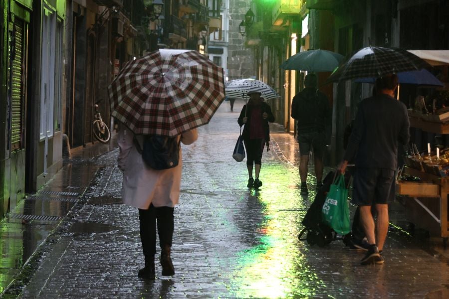 La DANA provoca intensas lluvias en Gipuzkoa