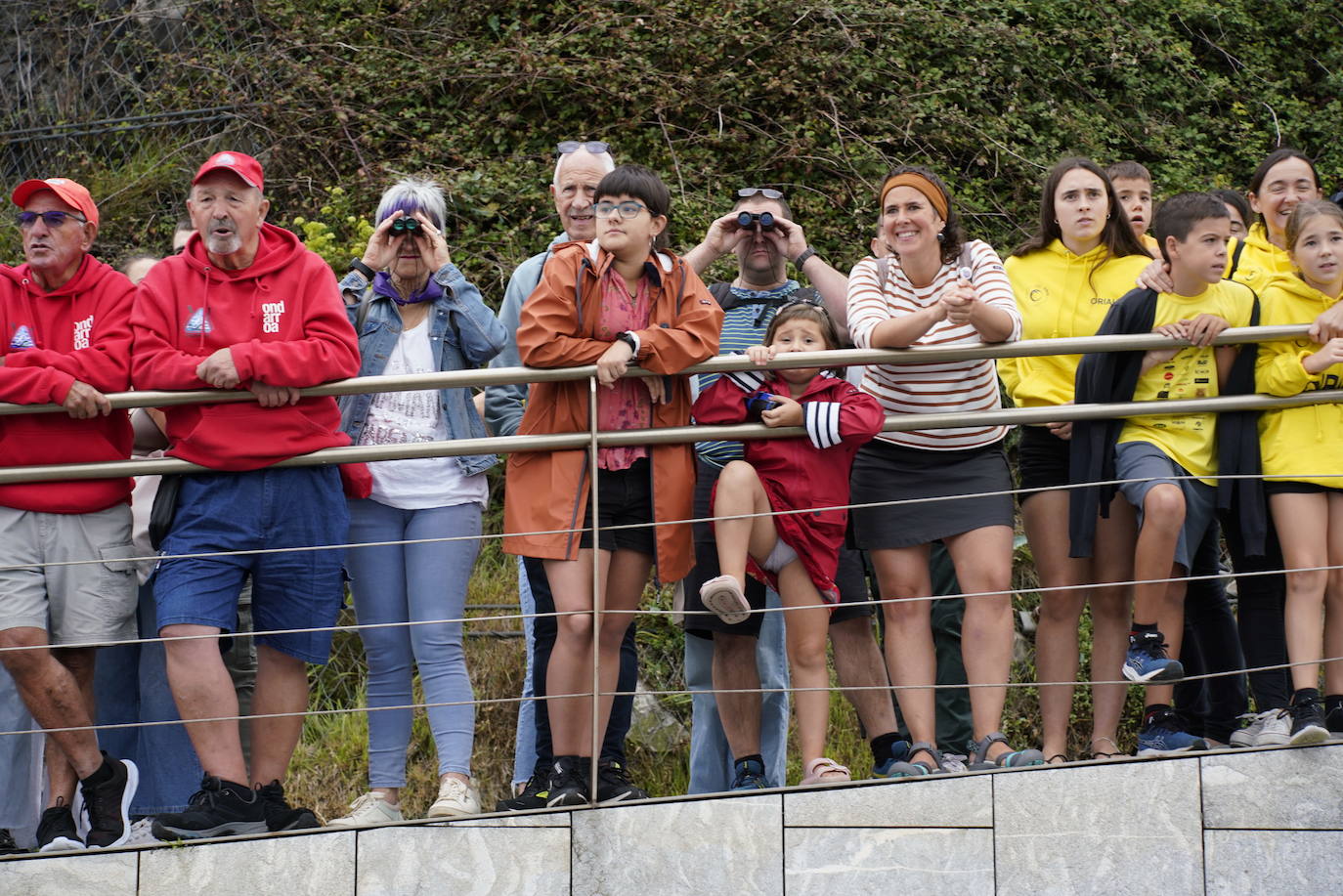 Gran ambiente en Donostia en la primera jornada de la Bandera de La Concha