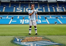 Álvaro Odriozola ha pisado el césped del Reale Arena este lunes.