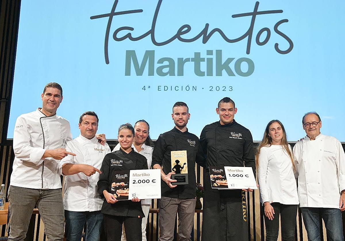 Los premiados del concurso gastronómico Talentos Martiko 2023.