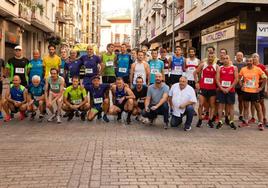 La participación del año pasado justo antes de salir desde la calle Toribio Etxeberria.