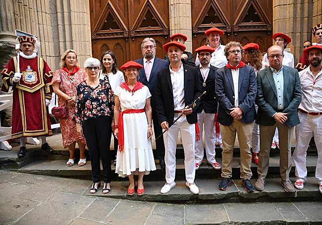 Representación institucional en Hondarribia.