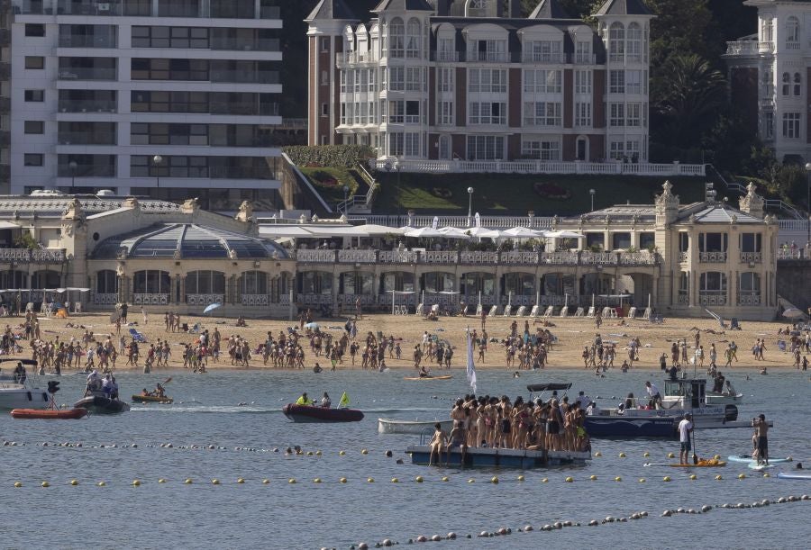 Las aficiones toman Donostia en el gran día del remo