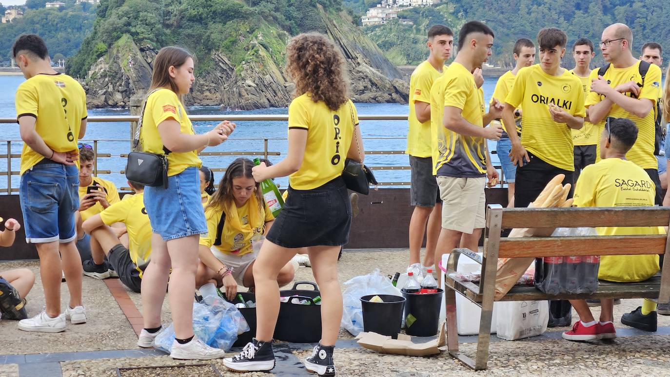 Las aficiones toman Donostia en el gran día del remo