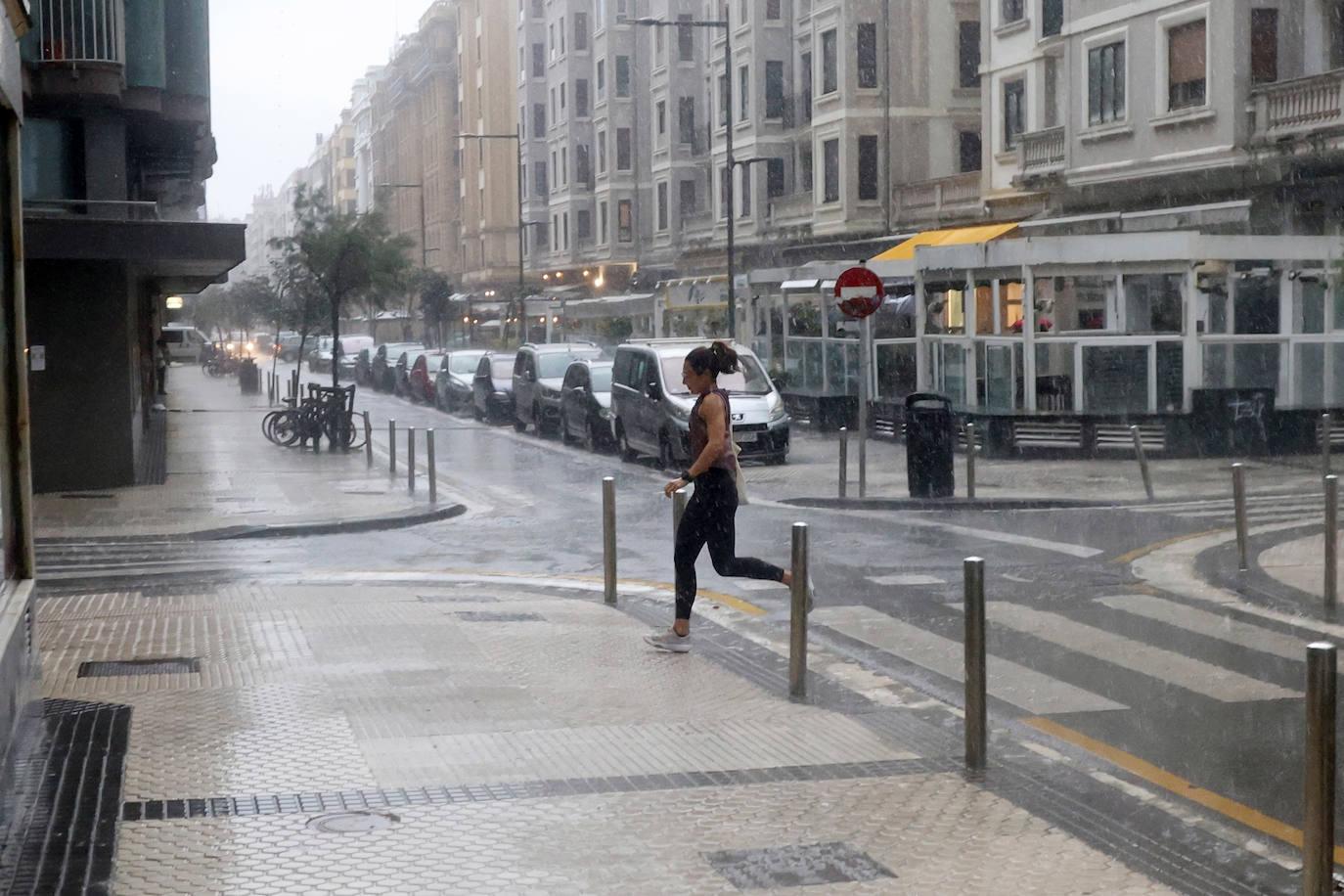 Las tormentas barren Gipuzkoa