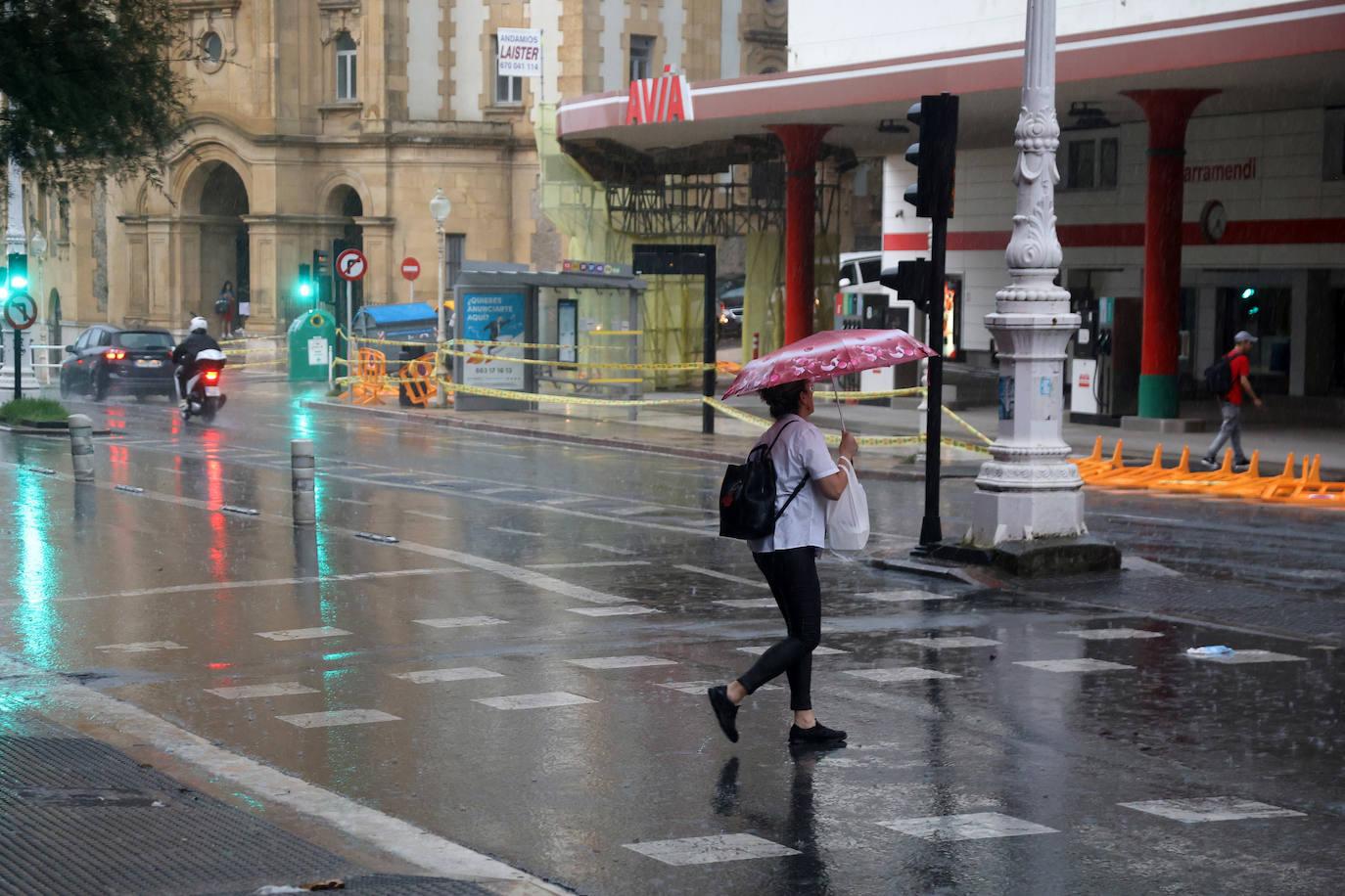 Las tormentas barren Gipuzkoa