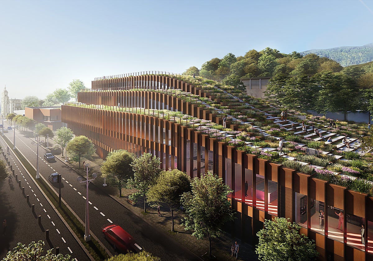 Terrazas ajardinadas abiertas al público caracterizarán el nuevo edificio.