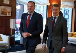 Iturgaiz y Feijóo en una visita de este último a Bilbao.