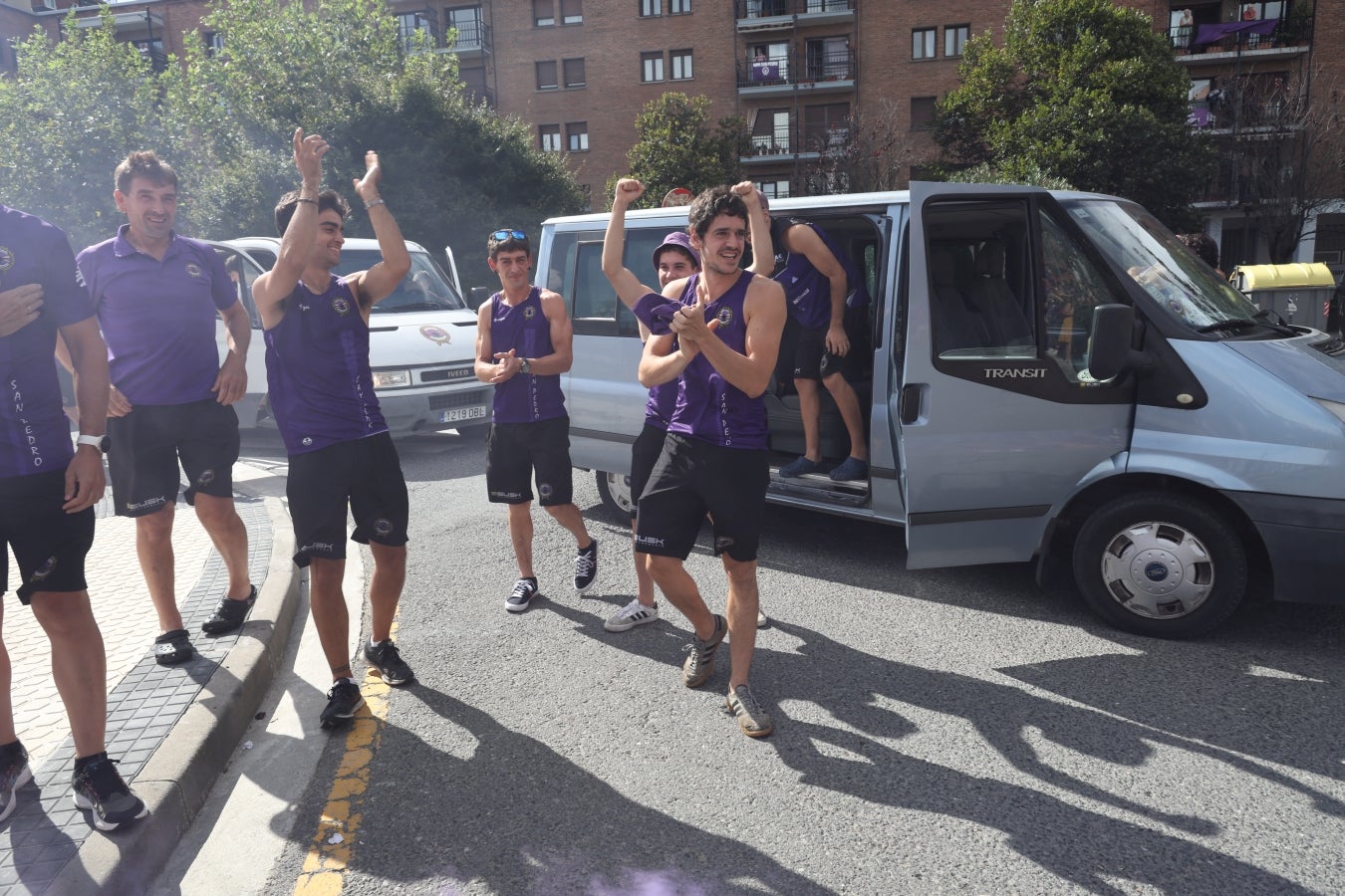 Recibimiento por todo lo alto en San Pedro