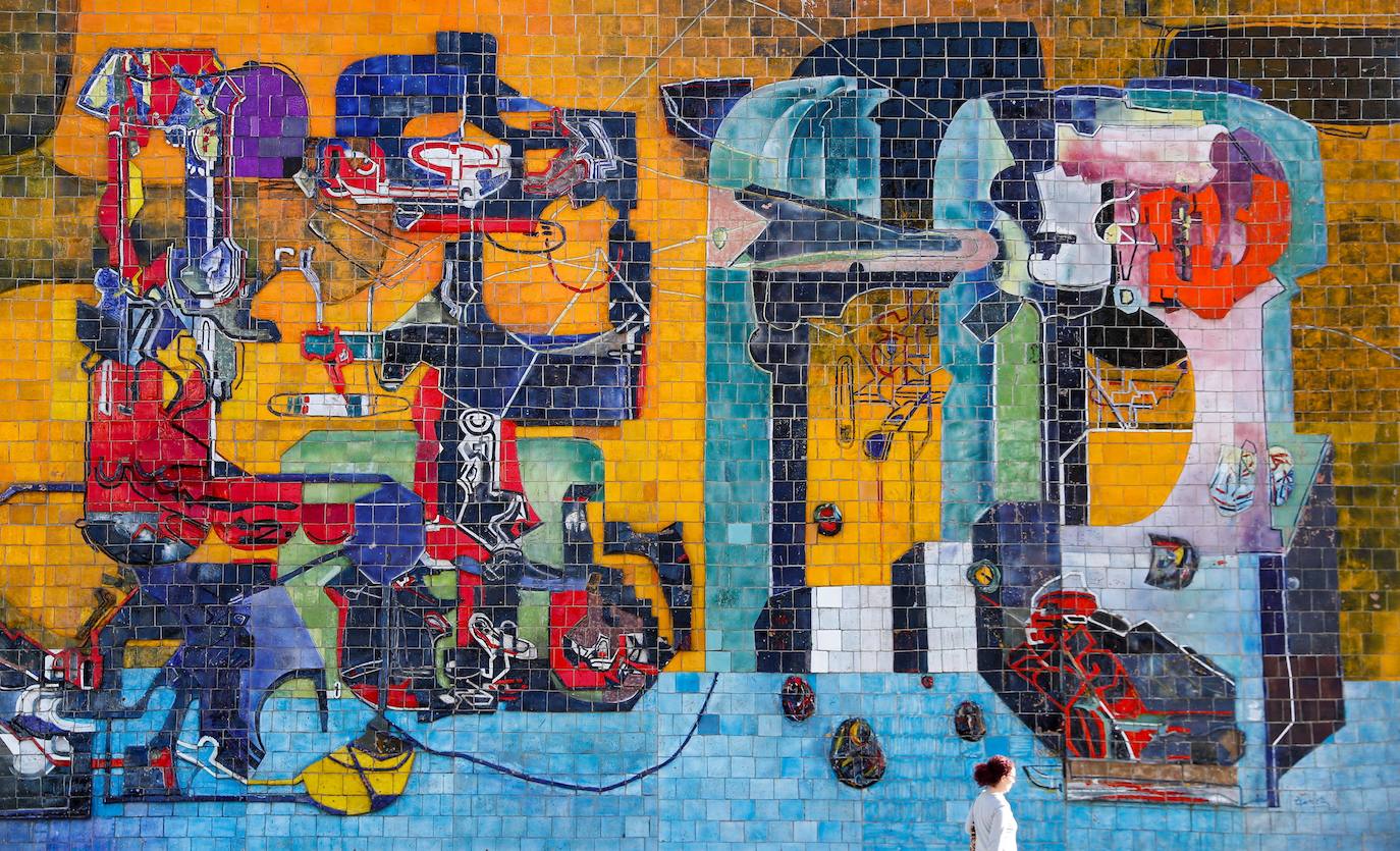 Jose Luis Zumetak Usurbilen egindako murala.