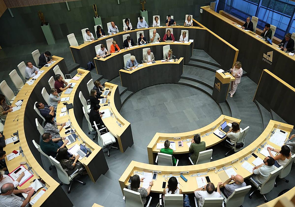 Pleno de Juntas Generales, este miércoles.