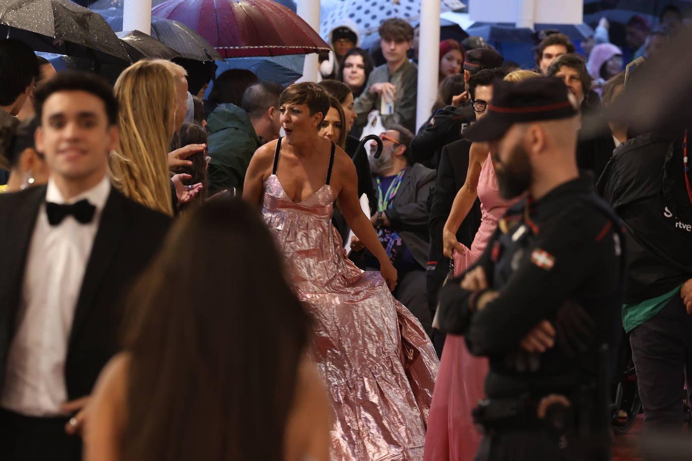 Alfombra roja de la gala inaugural del Zinemaldia