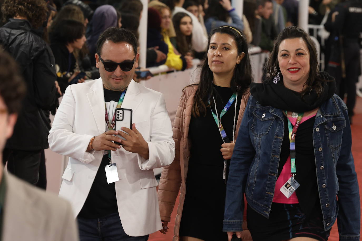 Alfombra roja de la gala inaugural del Zinemaldia