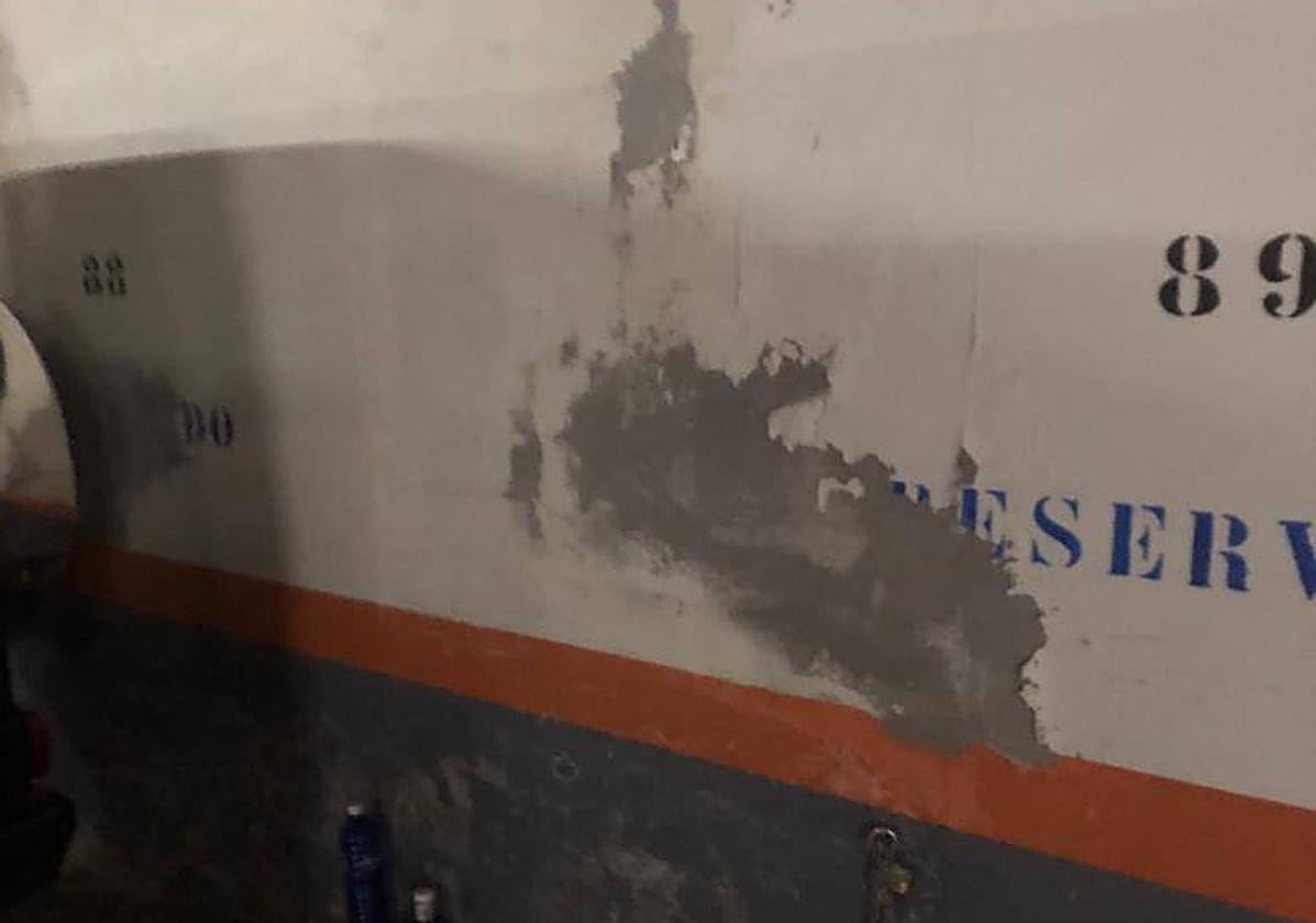 Una de las plazas del aparcamiento.