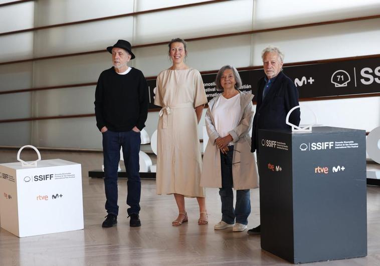 Fernando Trueba, Cristina Huarte, Janneke Van De Kerkhof y Javier Mariscal presentaron 'Dispararon al Pianista'.